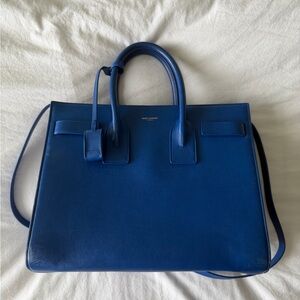 Saint Laurent Royal Blue Sac De Jour